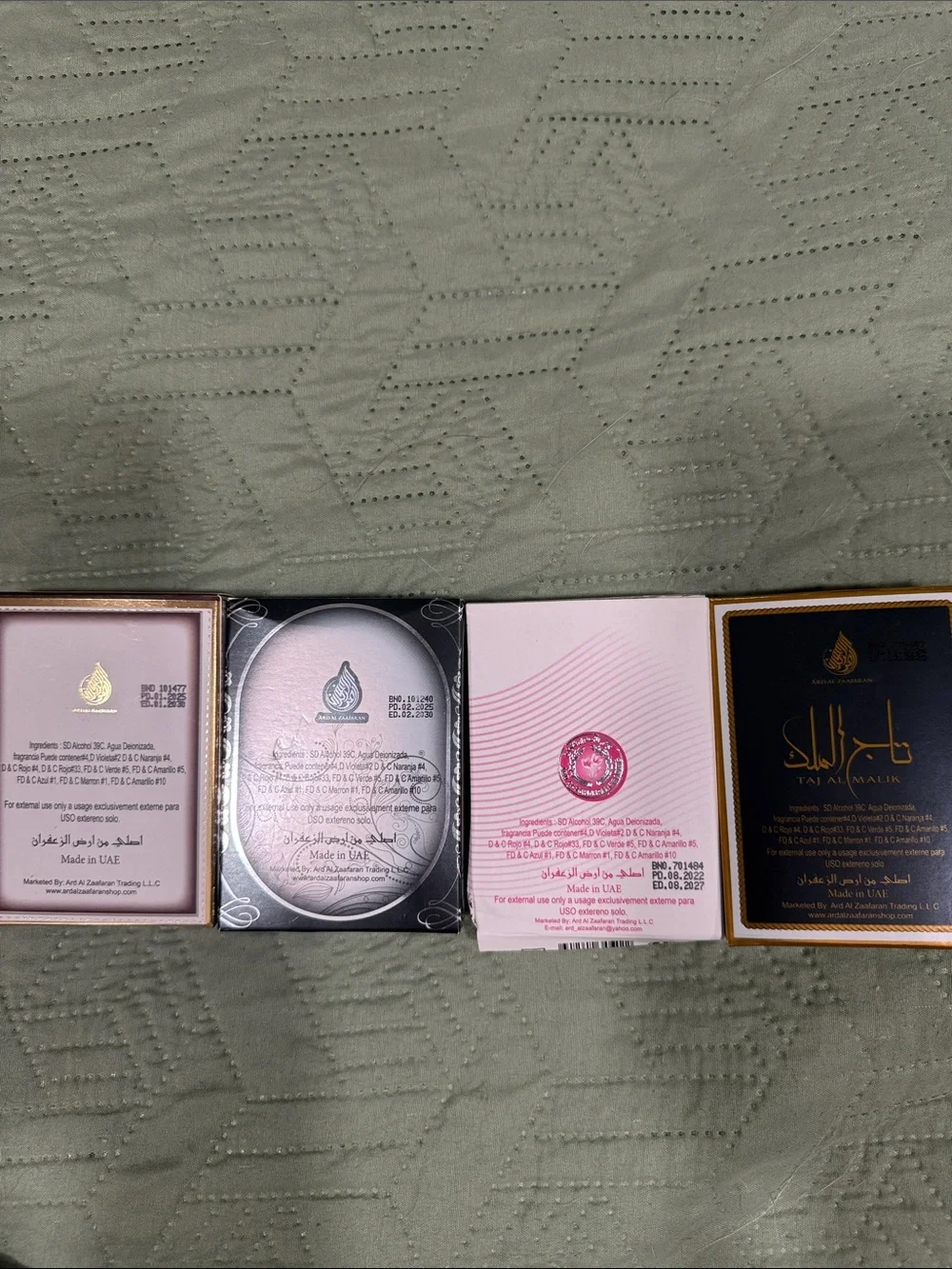 Bundle of four Assorted Fragrance Set -20 Ml made in the UAE